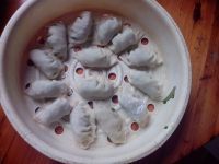 虾米韭菜蒸饺的做法步骤10