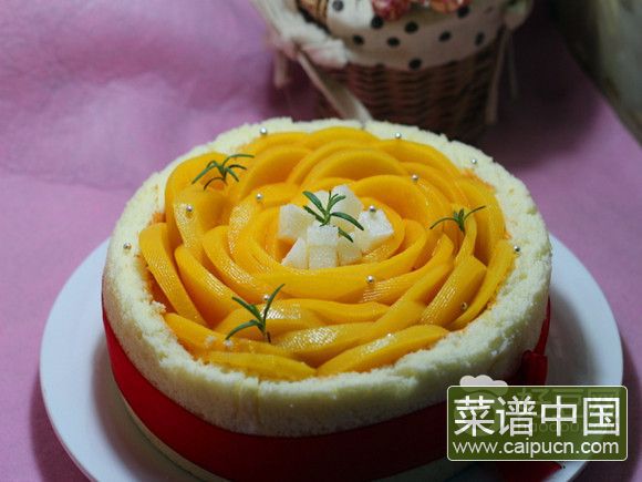 黄桃椰浆甜心幕斯