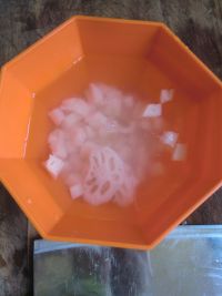 红豆莲藕粥的做法步骤3