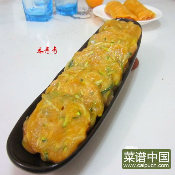 番茄汁南瓜丝饼