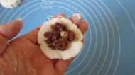 桂花葡萄干山药饼的做法步骤12