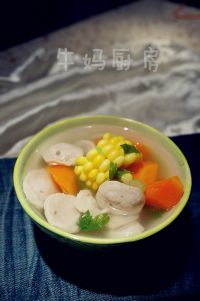 胡萝卜玉米肉丸汤的做法步骤8
