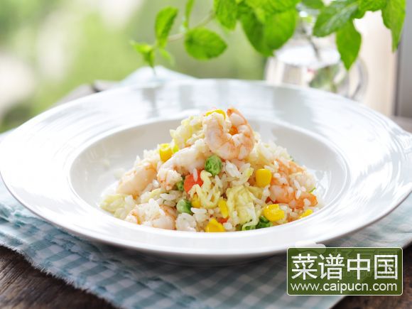 鲜虾炒饭