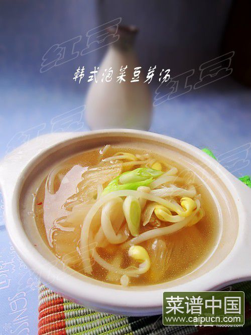 韩式泡菜豆芽汤