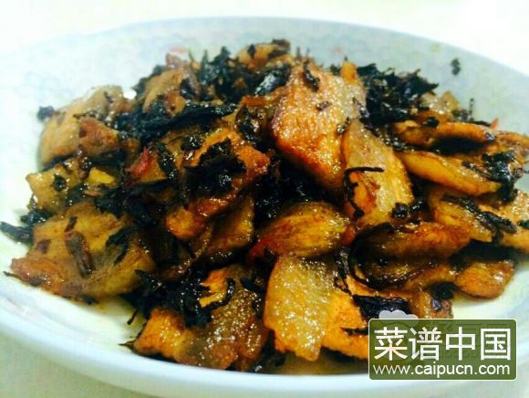 霉干菜炒肉片