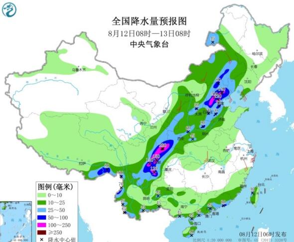 四川暴雨成灾降雨量100毫米以上  今天北方的雨水也持续不断