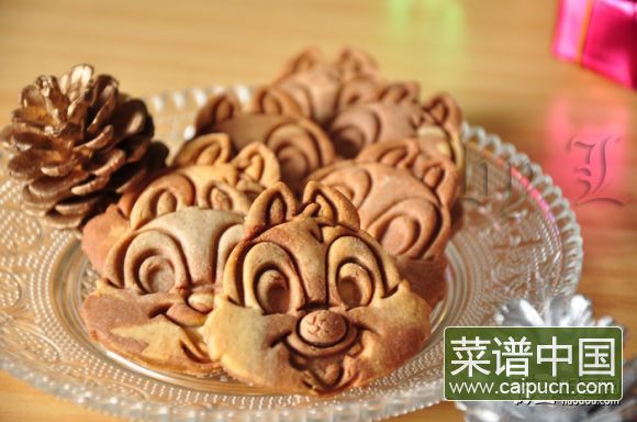超可爱花栗鼠饼干