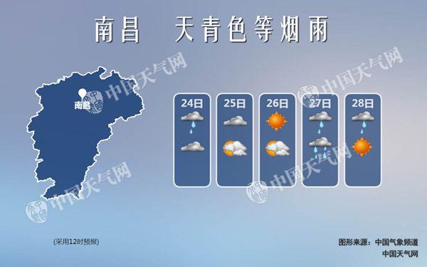 江西今天浓雾锁城 明天雨水再起持续至月底