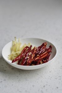 炒扁豆丝的做法步骤5