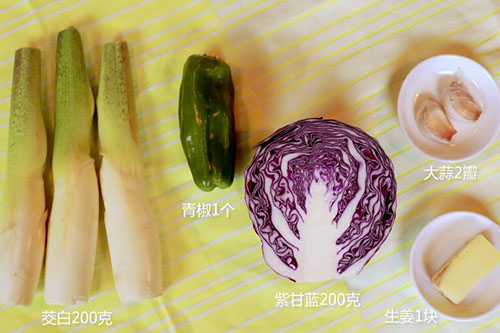 炒三色蔬的做法 家常炒三色蔬做法大全