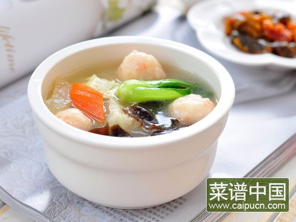 虾圆厚蛋汤
