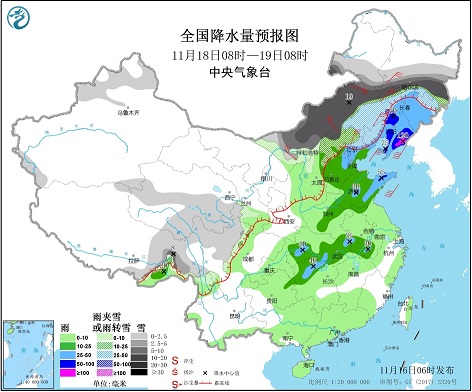 1月16日：未来三天全国天气预报