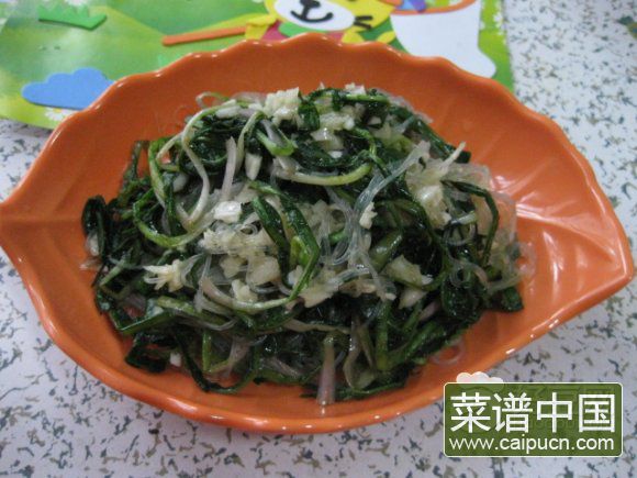 蒲公英拌粉丝