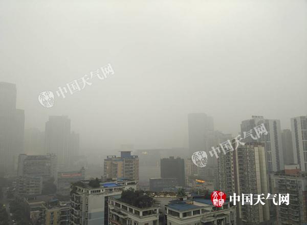 浓雾致重庆多条高速收费站管制 明后天仍有雾