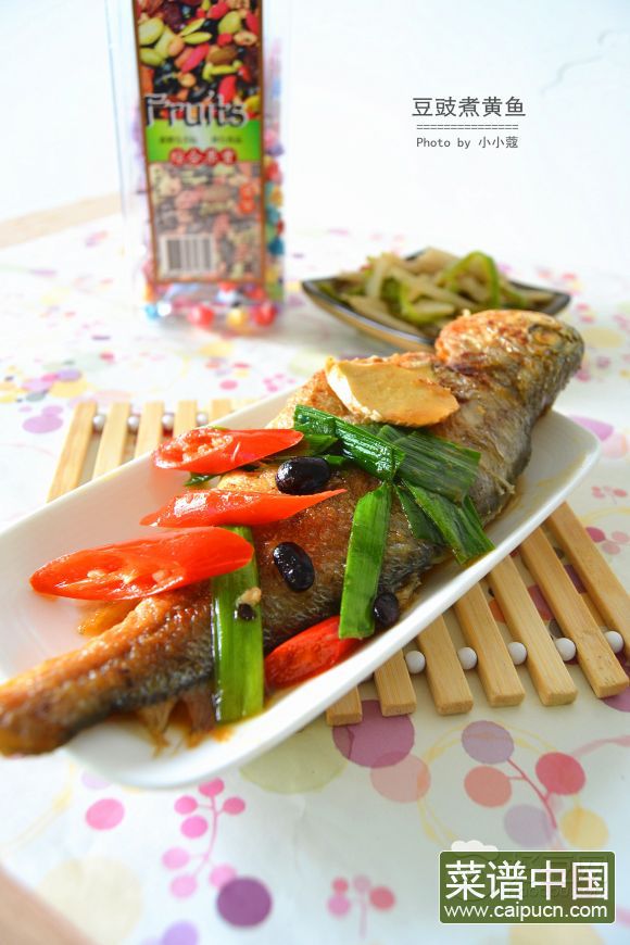 豆豉煮黄鱼