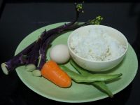 杂蔬炒饭的做法步骤1