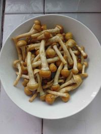 滑子菇炒肉丝的做法步骤1