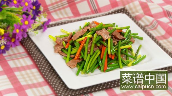蒜苗炒肉