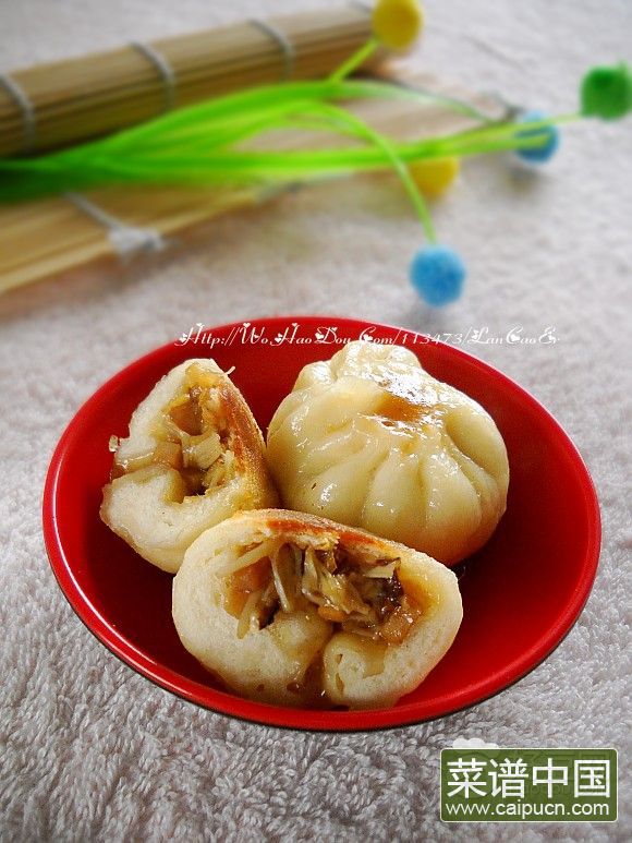 双菇烤肉豆渣煎包