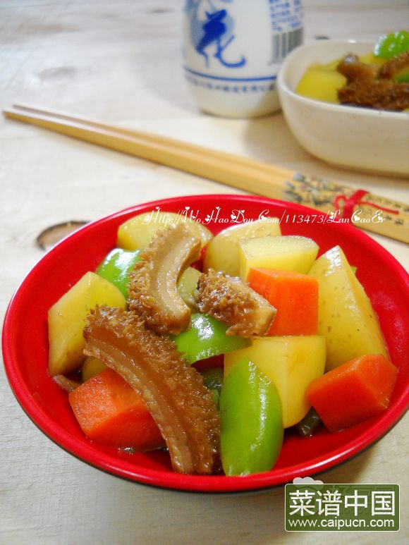 牛肚烧土豆