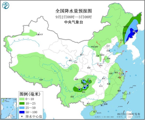 明夜起东北地区再迎强风雨 北方大部秋意渐浓