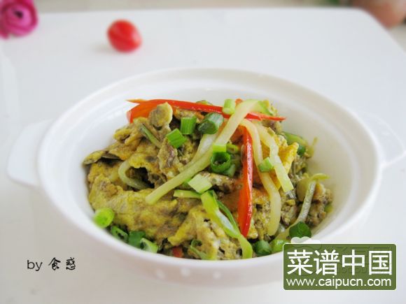 椿芽煎鹅蛋