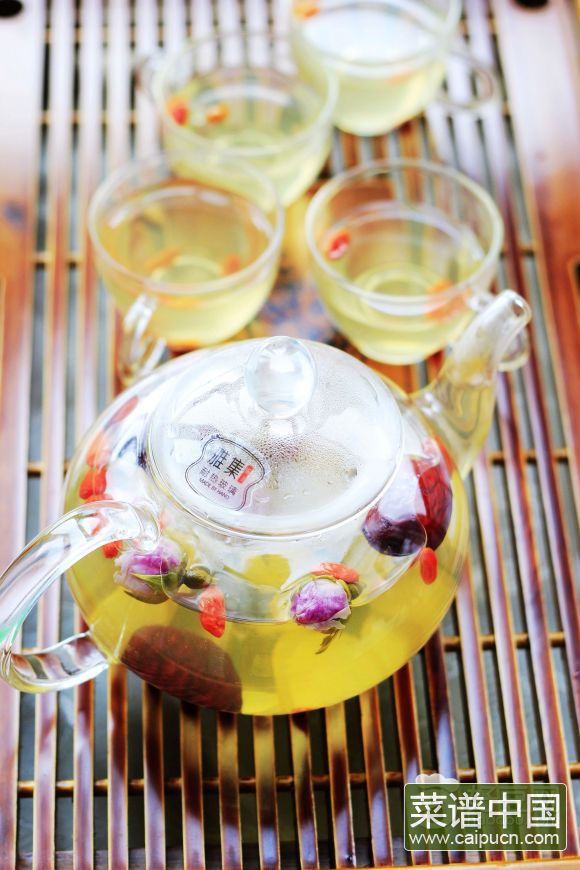 西洋参玫瑰花茶