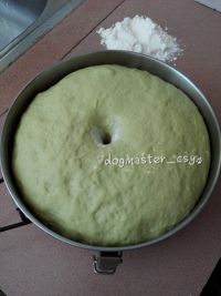 抹茶红豆面包的做法步骤4