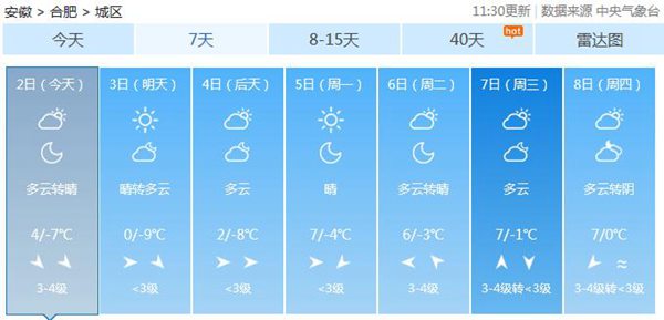 周末安徽寒风再起气温再降 道路结冰情况加剧不利春运