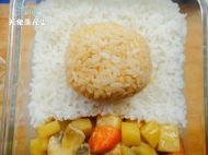 轻松熊咖喱饭——晚安小熊熊的做法步骤13