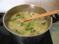 菠菜鸡丝粥的做法步骤7