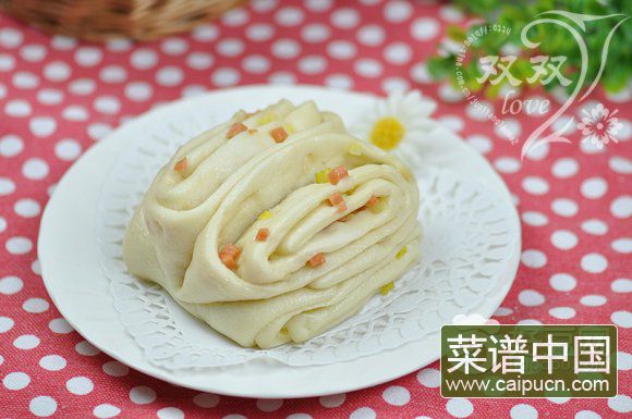香葱火腿花卷