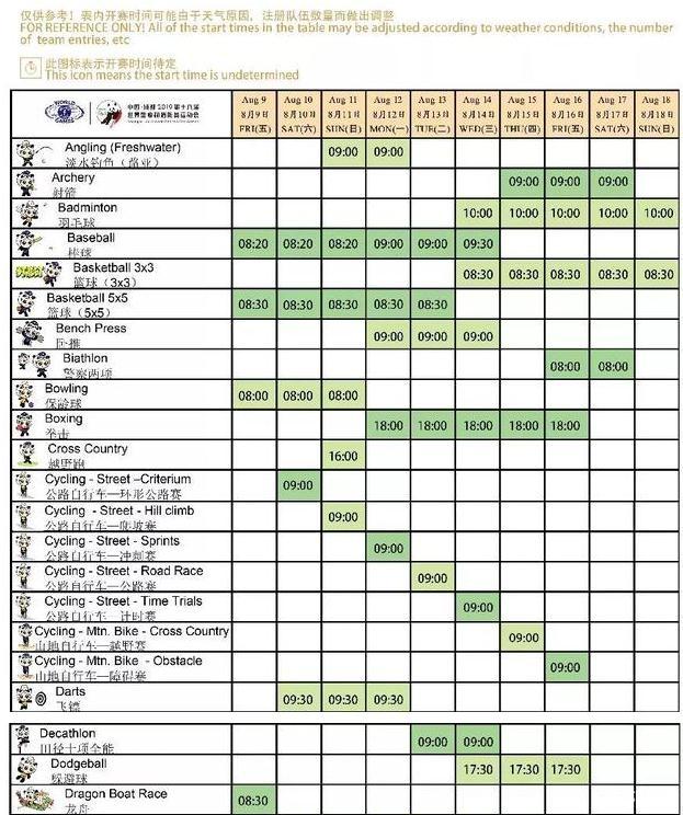 2019世警会时间+地点+门票+赛程安排+交通 2019世警会时间+地点+门票+赛程安排+交通