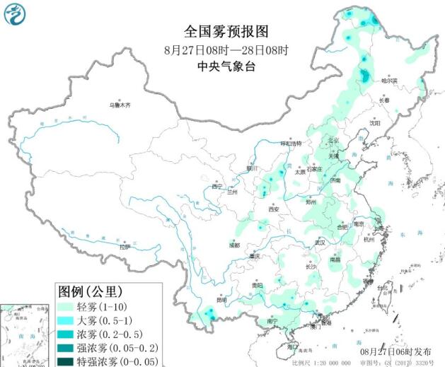 2020全国雾霾预报：今天京津冀区域无明显污染天气