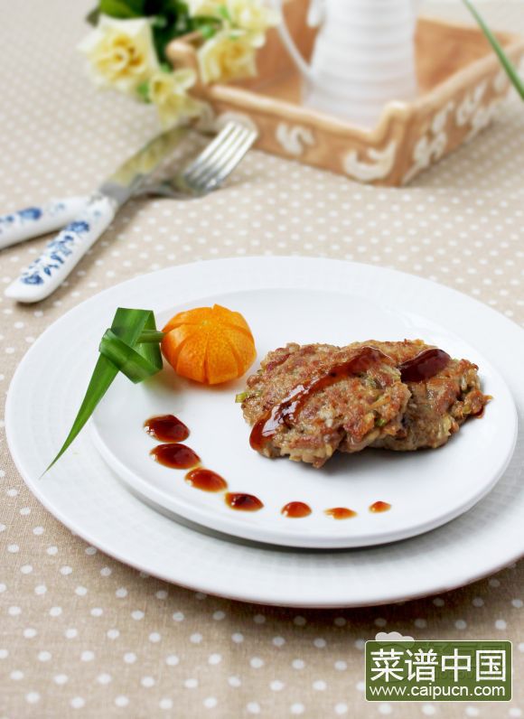 红酒煎藕饼