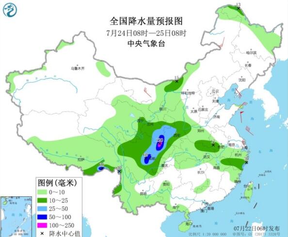 四川至黄淮一带有大到暴雨 华北东北持续高温33℃以上