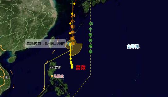 第5号台风最新消息今天 台风蔷薇加强为热带风暴目标韩国