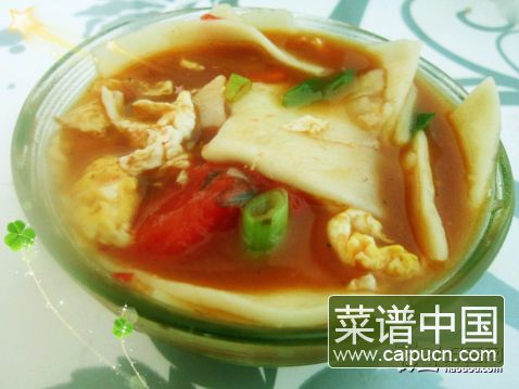 西红柿鸡蛋烩面片