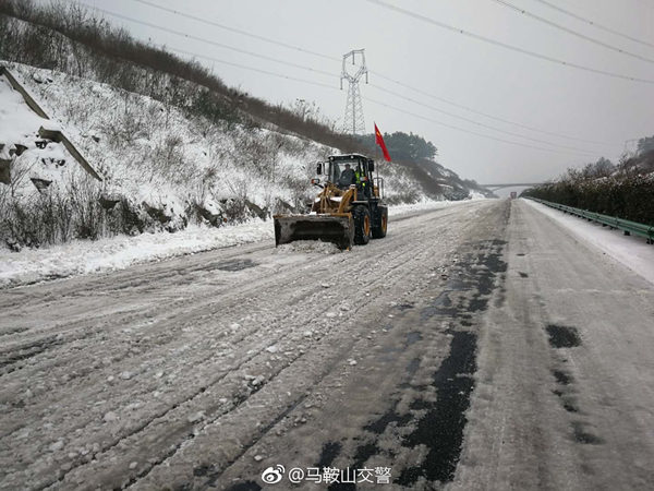 降雪致安徽直接经济损失3亿元 未来一周低温冰冻持续
