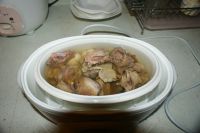 茶树菇墨鱼炖鸡的做法步骤5