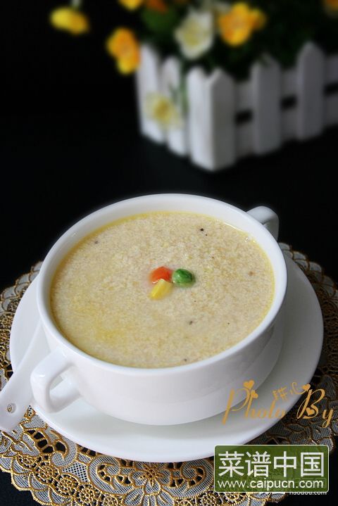 三色豆腐浓汤