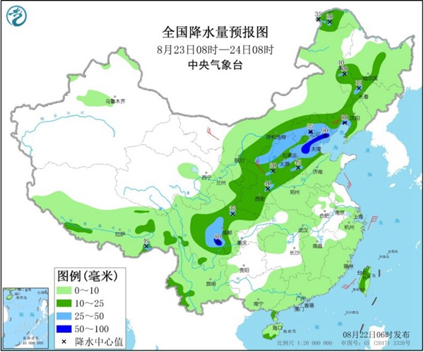 北方新一轮大范围降雨开启 【华北东北局地遭暴雨】