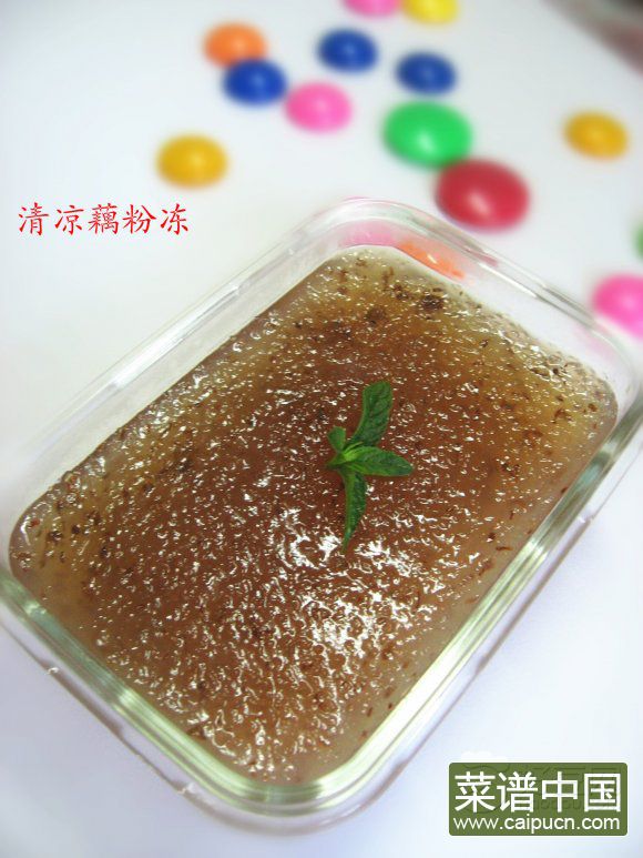 清凉藕粉冻