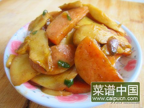 火腿杏鲍菇