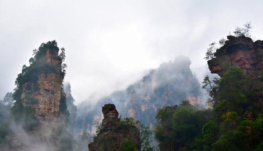 美不胜收！张家界武陵源雨后现云海 飘渺似仙境