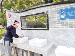昆明公共场所增设洗手盆 出门在外洗手方便了