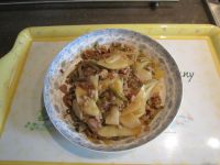 嫰姜肉汁炒酸豇豆的做法步骤6