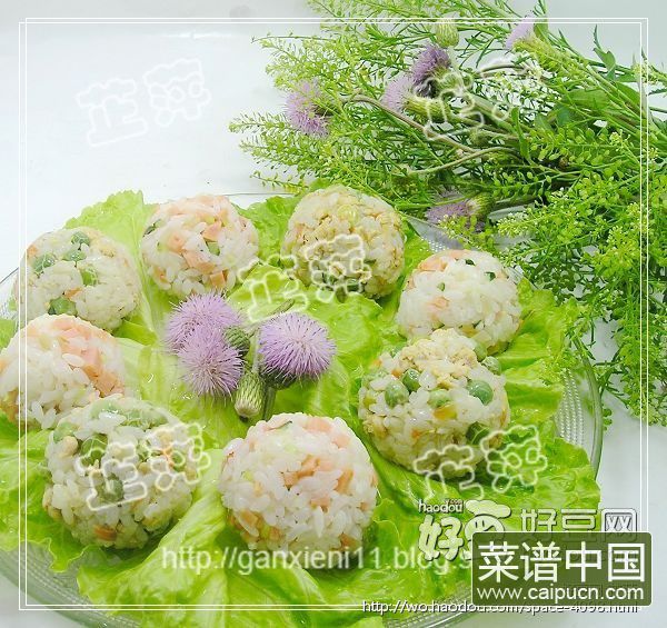 花样爱心饭团