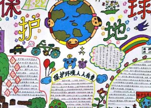 4月22日世界地球日手抄报文字资料 世界地球日手抄报内容