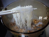 油面筋肉末米粉汤的做法步骤9